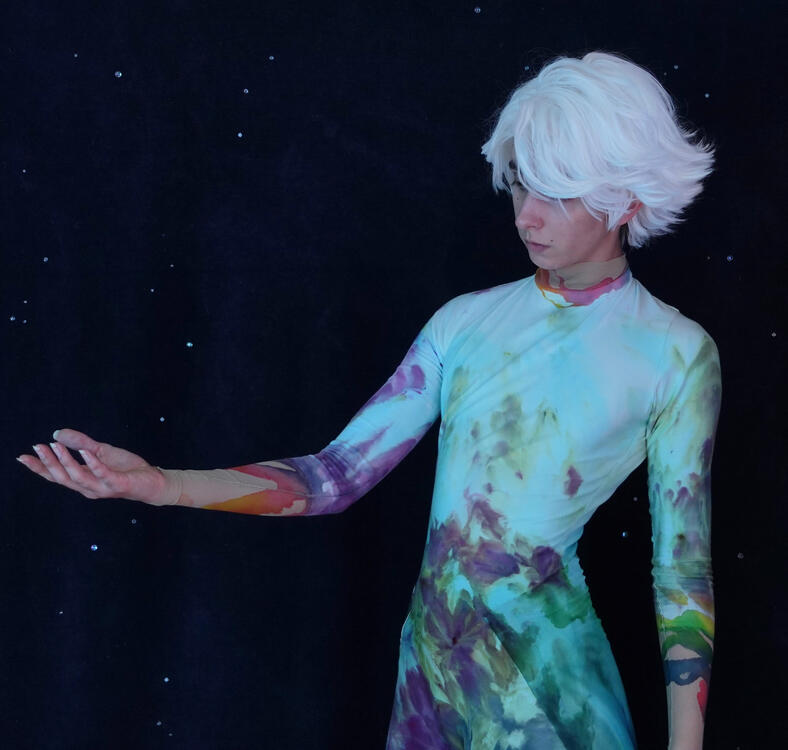 ice dye technique on rayon lycra