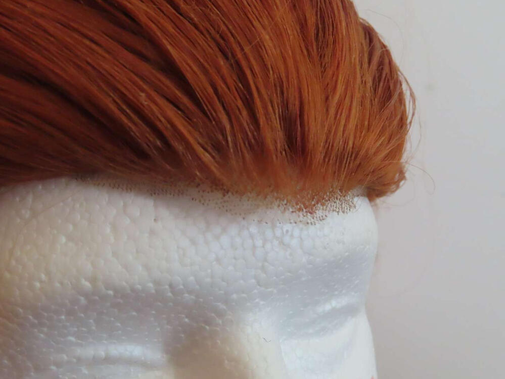 this wig was not a lacefront originally-- I ventilated it myself